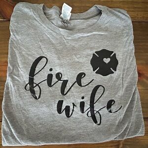 ✨Delta Gray Fire Wife Short Sleeve Tee